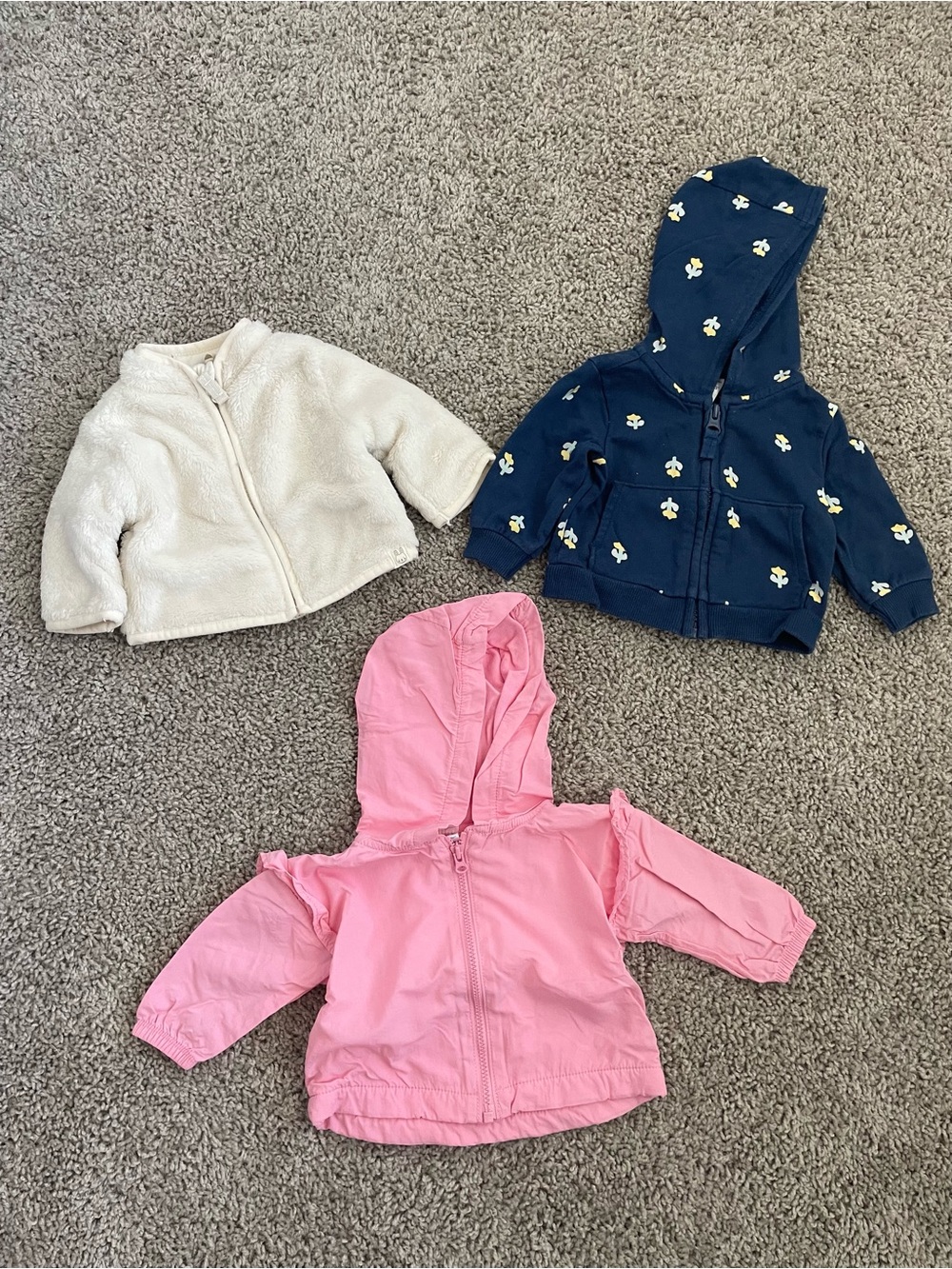 Assorted Carter’s Newborn Jackets